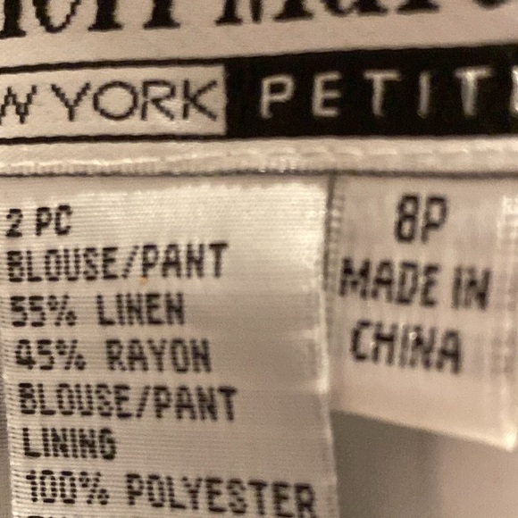 Sheri Martin petite linen blend pants size 8P - Picture 10 of 11